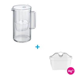 Aquaphor Glass (biela) + vložka Aquaphor MAXFOR+ Mg, 12 ks