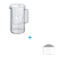 Sklenená kanvica Aquaphor Glass (biela) + vložka Dafi Unimax Protect + (na tvrdú vodu), 12 ks