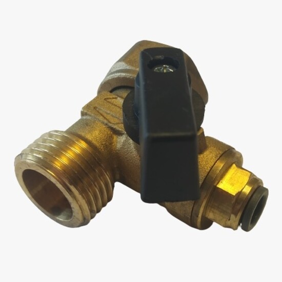 T-spojka Aquaphor s guľovým ventilom na hadičku 3/8" (na potrubie: 3/8")