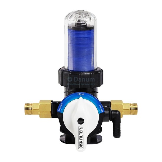 Samočistiaci manuálny diskový filter DFA-34M, s 3/4" pripojením a so spätným preplachom